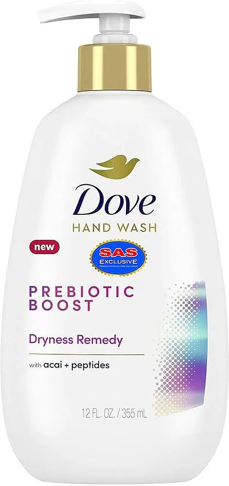 Հեղուկ օճառ «Dove Prebiotic Boost Dryness Remedy» 355մլ