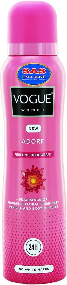 Դեզոդորանտ պարֆումացված «Vogue Adore» 150մլ
