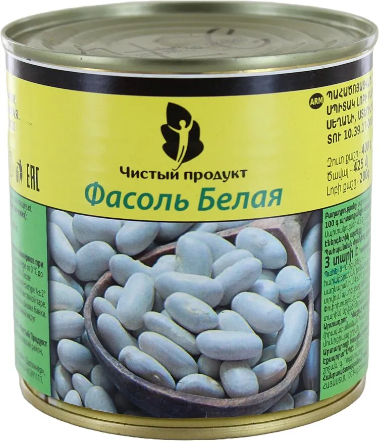 Լոբի սպիտակ «Чистый продукт» 400գ