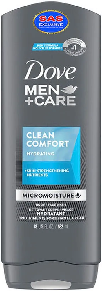 Լոգանքի գել «Dove Men+Care Clean Comfort» 532մլ