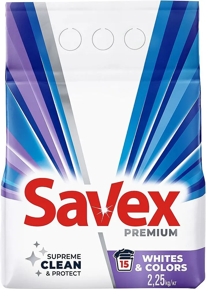 Լվացքի փոշի ունիվերսալ «Savex Tiara Flowers» 2.25կգ 