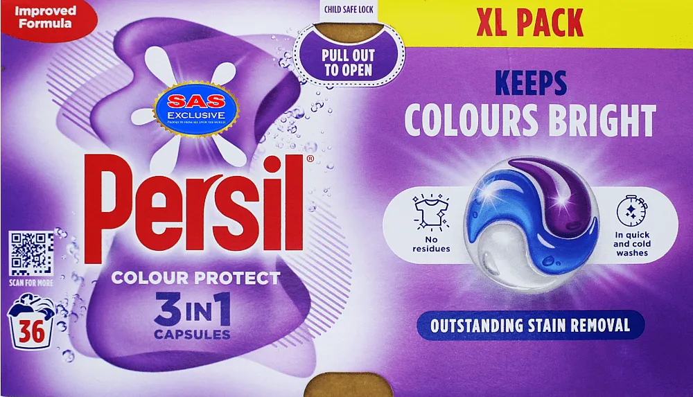 Լվացքի պարկուճներ գունավոր «Persil Colour Protect» 36 հատ
