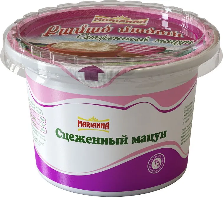 Մածուն քամած «Մարիաննա» 400գ, յուղայնությունը` 7%