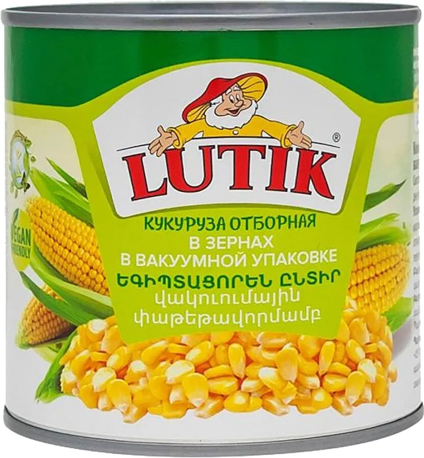 Եգիպտացորեն «Lutik» 340գ
