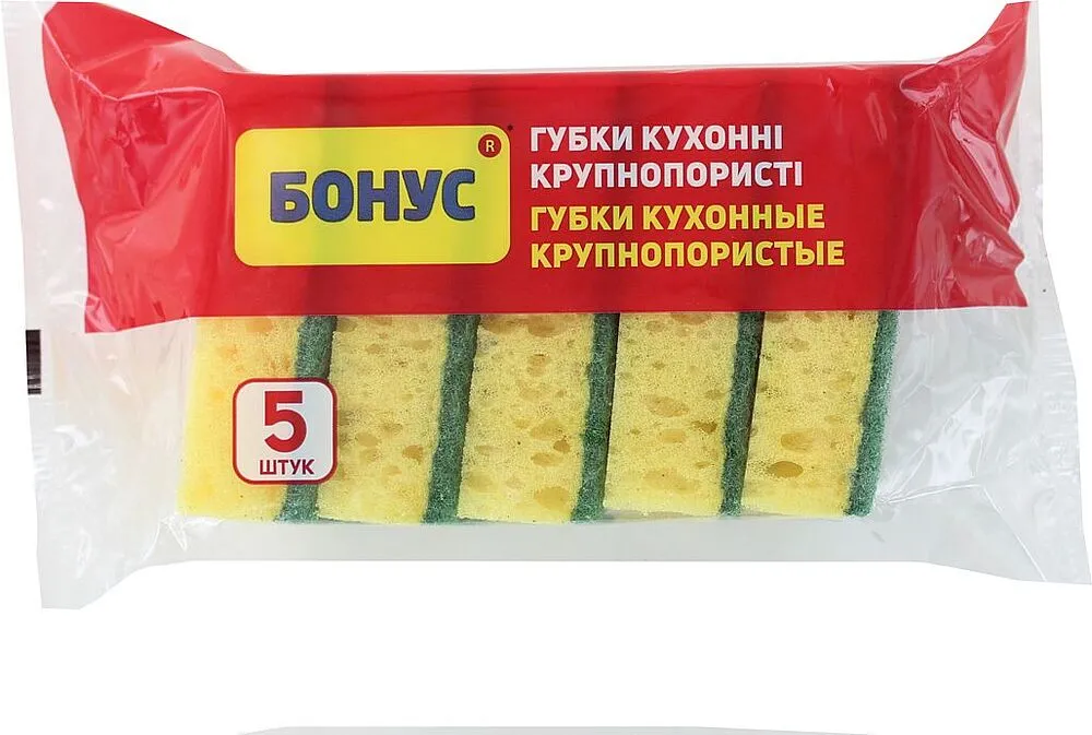 Սպունգ սպասք լվանալու «Бонус» 5 հատ
