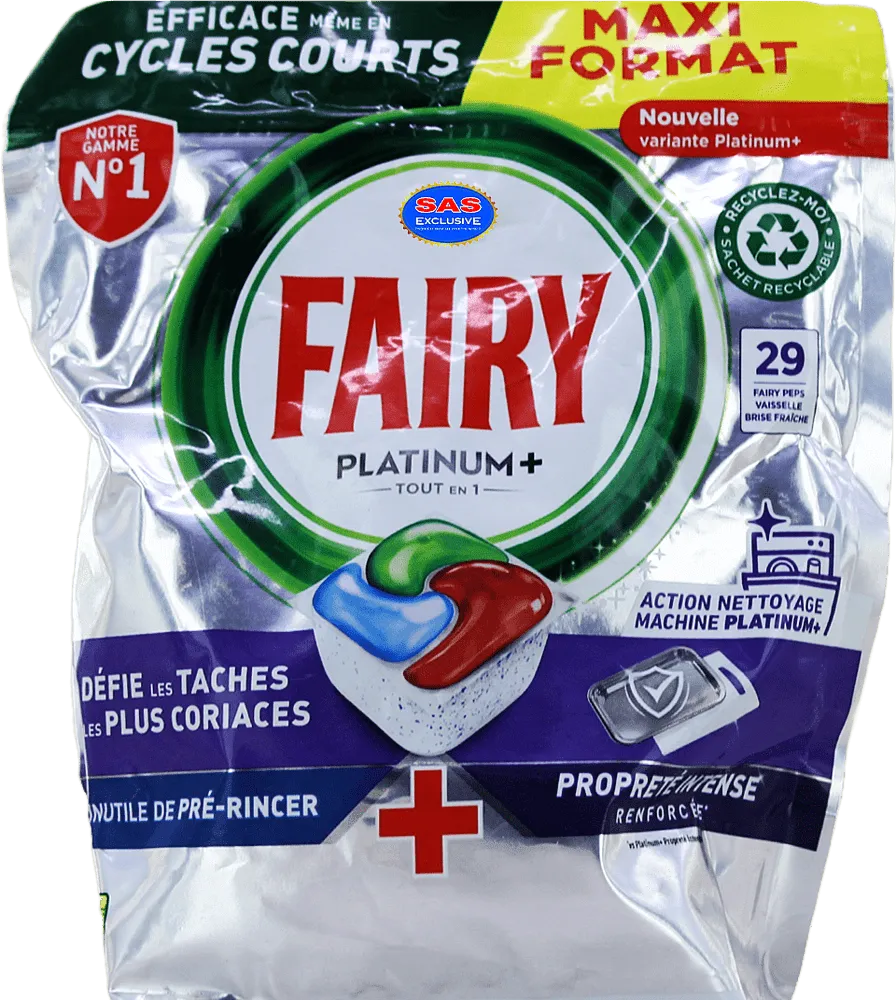 Սպասք լվացող մեքենայի պատիճներ «Fairy Platinum» 29 հատ
