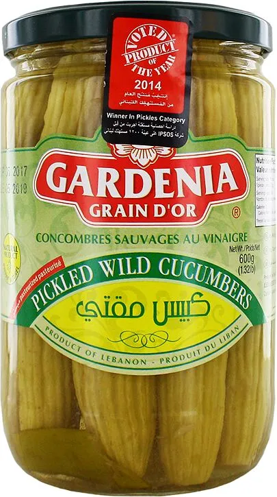 Վարունգ վայրի մարինացված (խտա) «Gardenia» 600գ