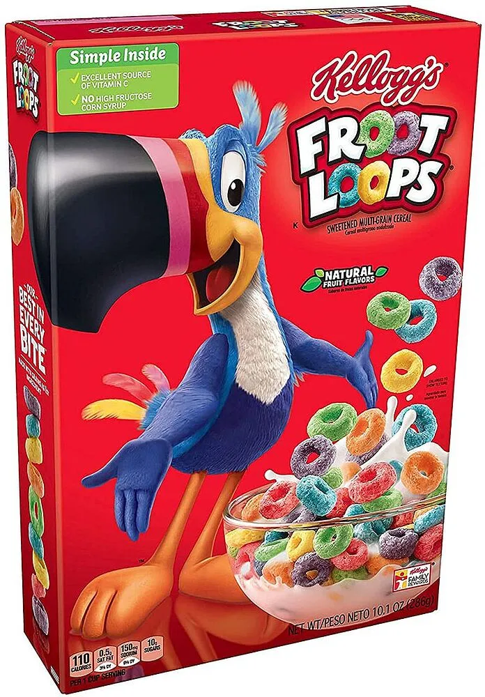 Պատրաստի նախաճաշ «Kellogg's Froot Loops» 286գ