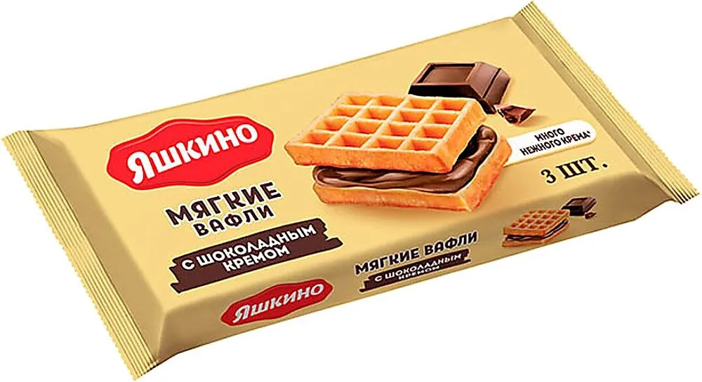Վաֆլի շոկոլադե կրեմով «Яшкино» 120գ