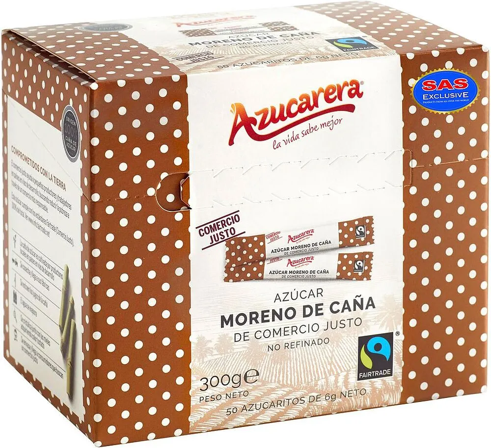 Եղեգնաշաքար «Azucarera Moreno De Cana» 50*6գ