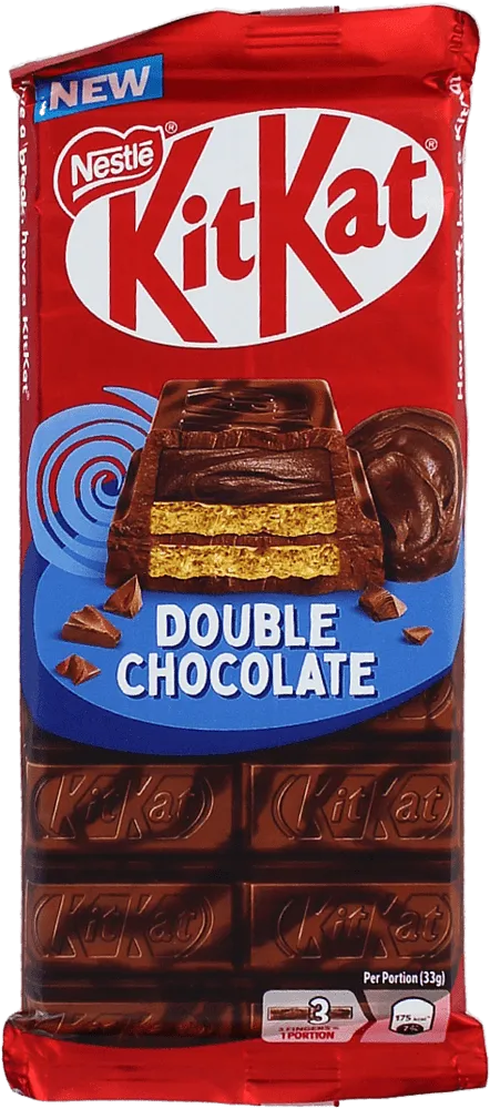 Շոկոլադե սալիկ կակաոյի միջուկով «Kit Kat Double Chocolate» 99գ