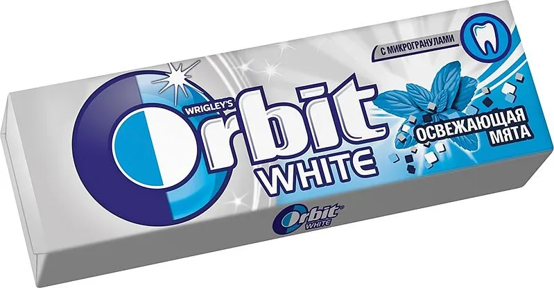 Մաստակ թարմ անանուխի «Orbit White»14գ