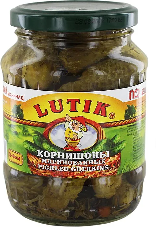 Կորնիշոններ մարինացված «Lutik» 3-6սմ, 370գ