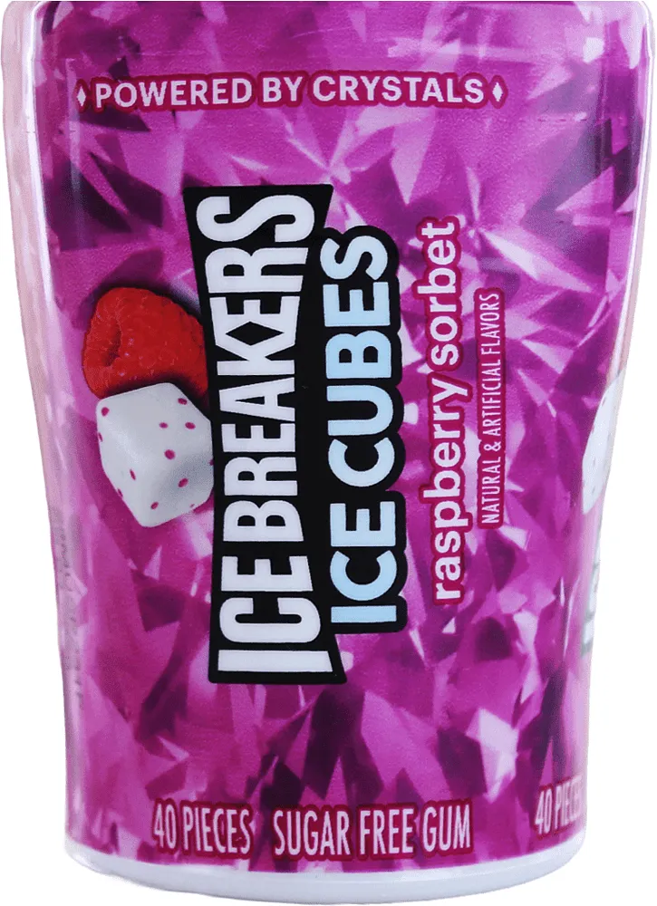Մաստակ ազնվամորու «Ice Breakers Ice Cubes» 40 հատ
