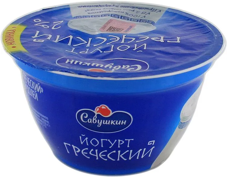 Յոգուրտ հունական «Савушкин» 140գ, յուղայնությունը՝ %