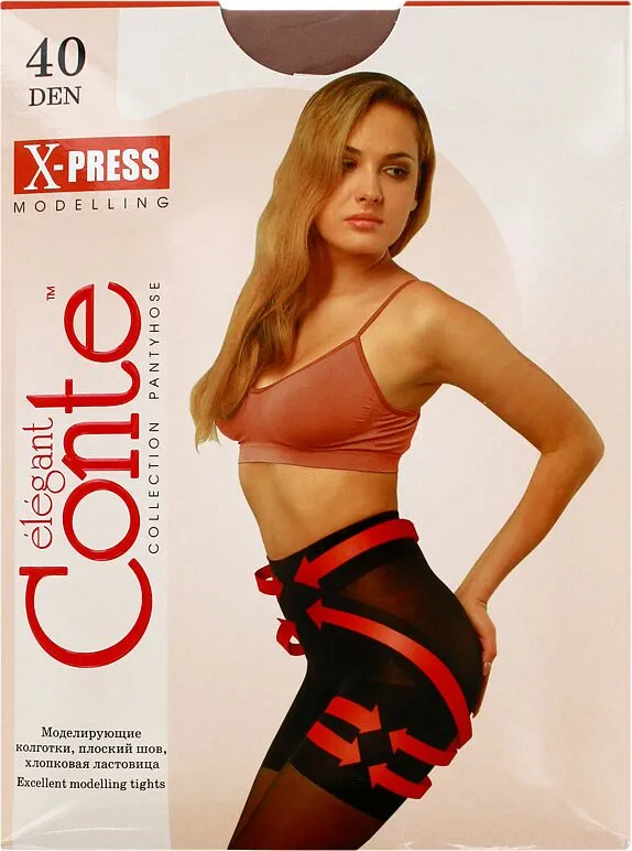 Զուգագուլպա մարմնագույն «Conte Elegant X-press 40 Den N4» 