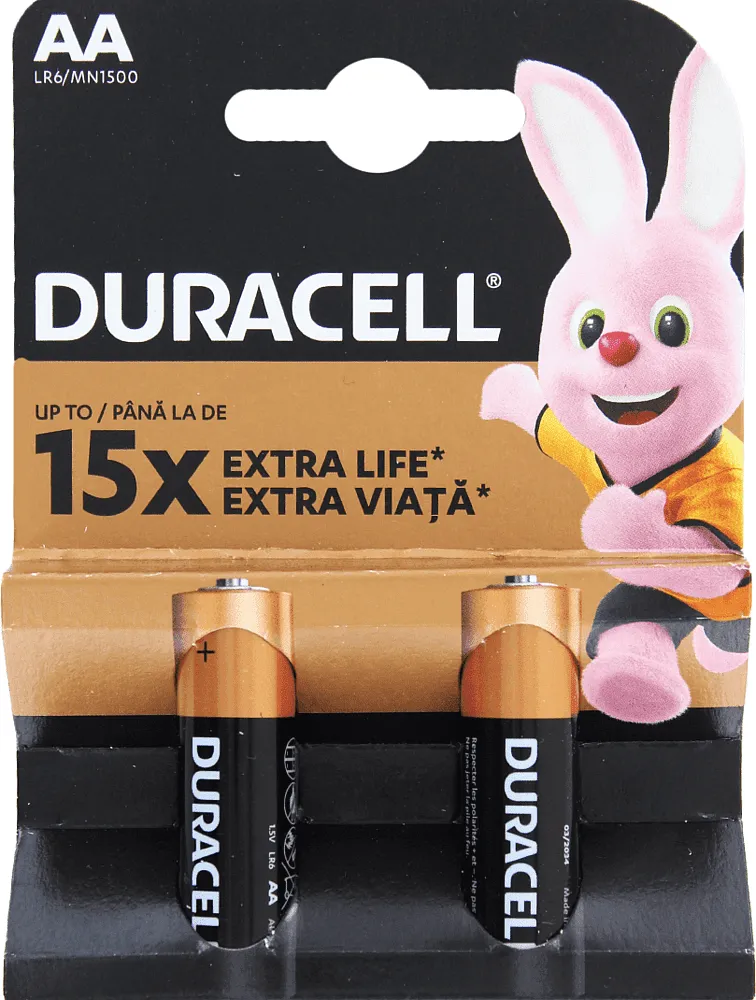 Էլեկտրական մարտկոց «Duracell AA 1.5V» 2 հատ