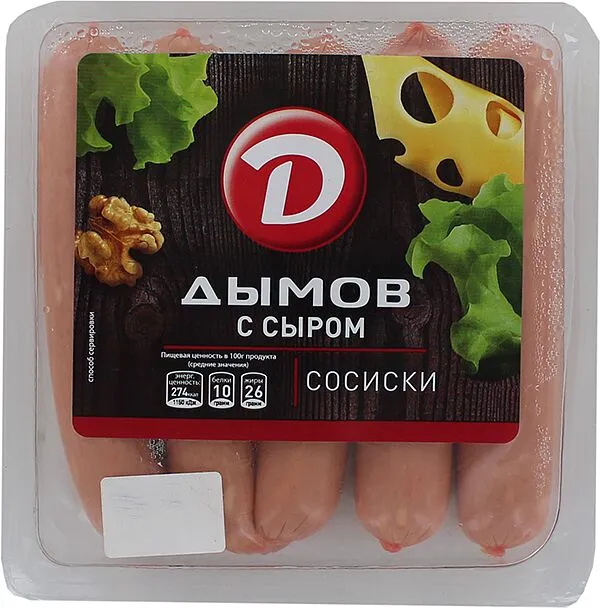 Նրբերշիկ պանրով «Дымов» 464գ