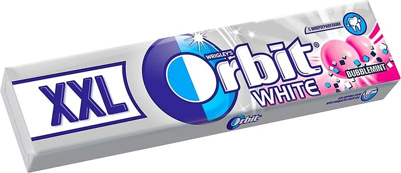 Մաստակ մրգերի և անանուխի «Orbit White XXL» 20.4գ