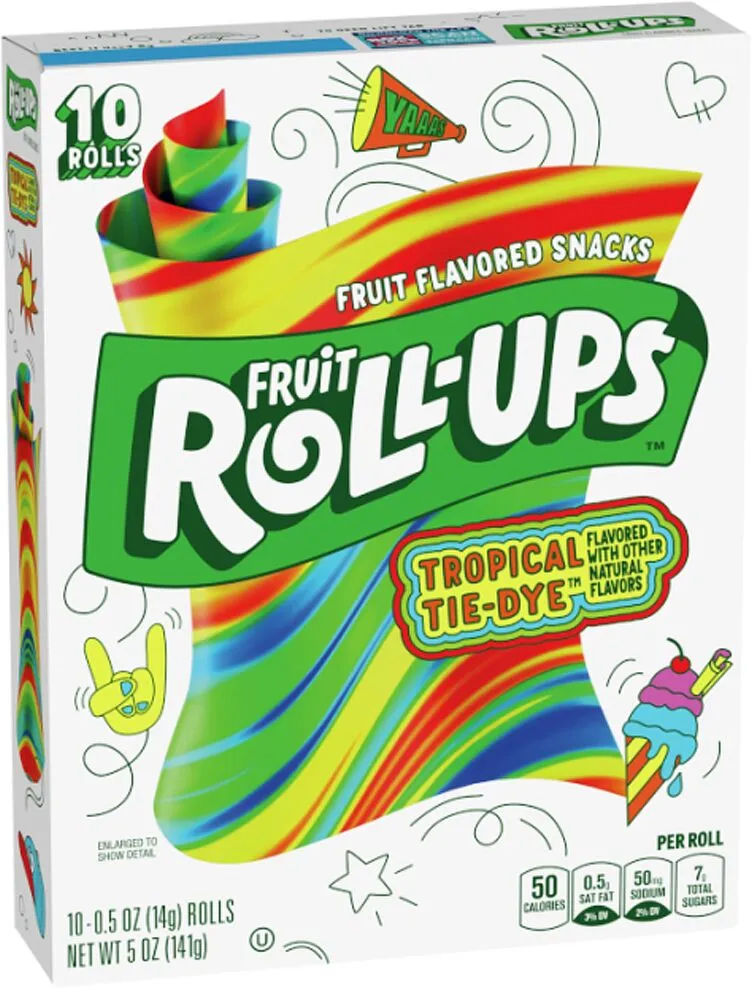 Դոնդողե կոնֆետներ «Roll-ups tropical» 141գ