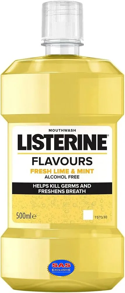 Բերանի խոռոչի ողողման հեղուկ «Listerine Fresh Lime & Mint» 500մլ