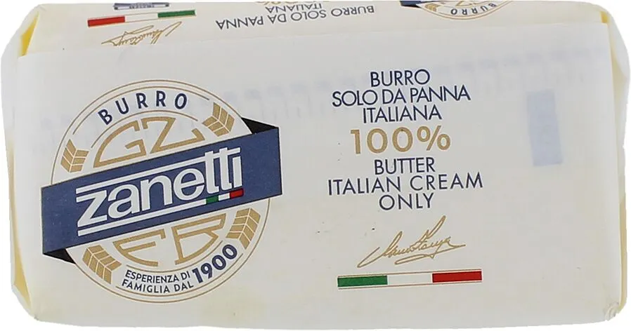 Կարագ սերուցքային «Zanetti» 250գ, յուղայնությունը` 82%