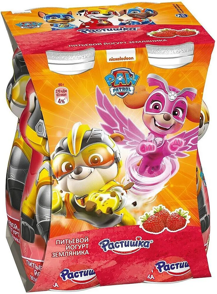 Յոգուրտ ըմպելի մորու խյուսով «Danone Растишка» 90մլ, յուղայնությունը`1.6%