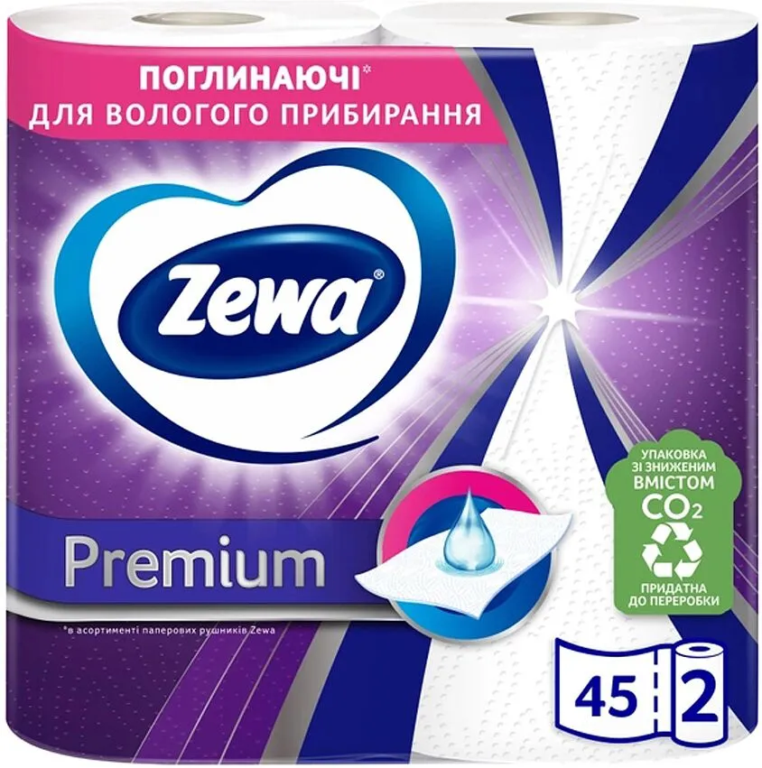 Թղթե սրբիչ «Zewa Premium» 2 հատ