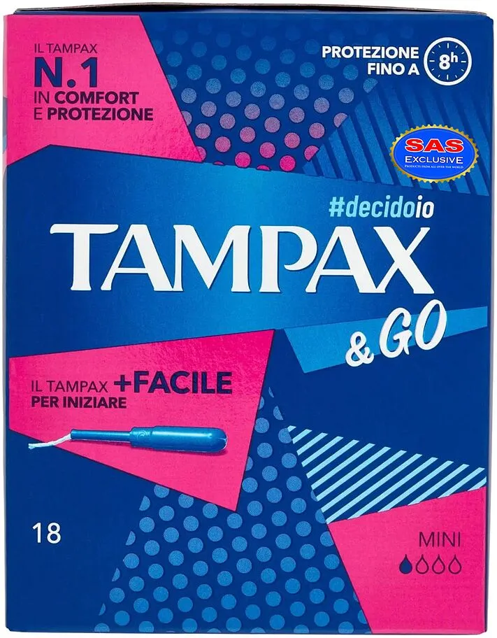 Ներդիրներ «Tampax Go Mini» 18 հատ