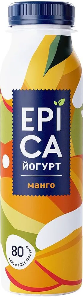 Յոգուրտ ըմպելի մանգոյով «Epica» 260գ, յուղայնությունը՝ 2.5%