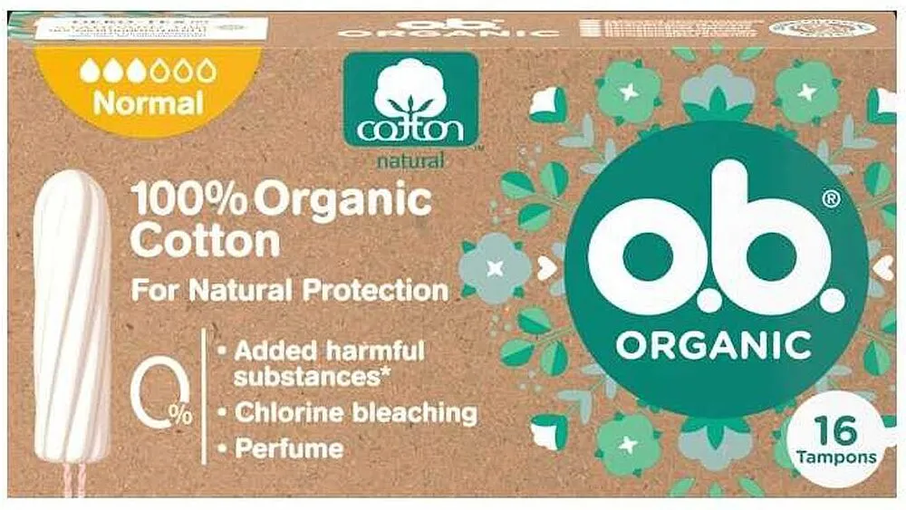 Ներդիրներ «o.b. Organic Normal» 16 հատ