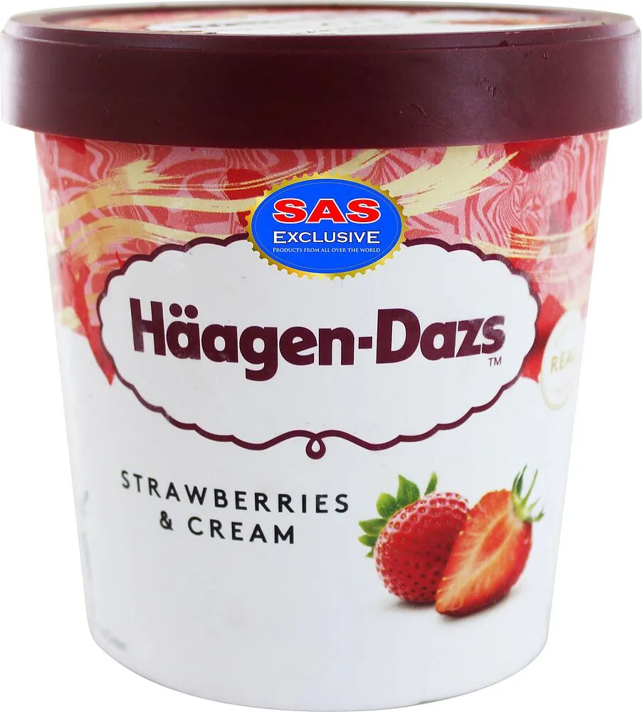 Պաղպաղակ ելակի և սերուցքի «Häagen-Dazs» 400գ