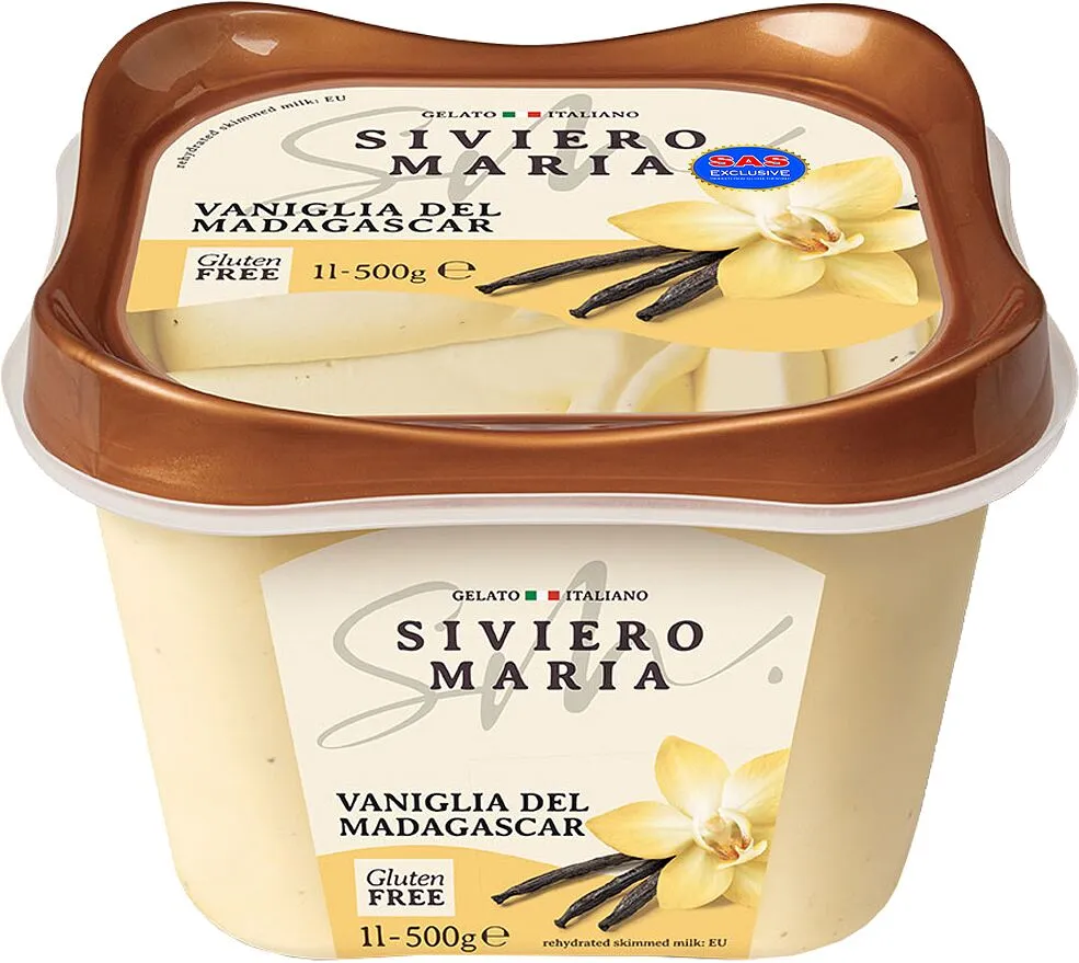 Պաղպաղակ վանիլային «Siviero Maria Vanilla» 500գ