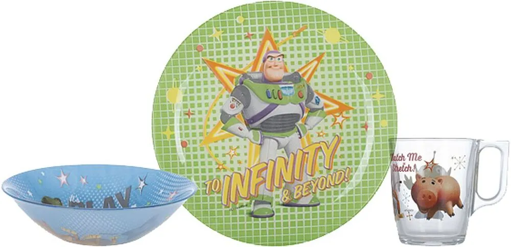Սպասքի հավաքածու մանկական «Luminarc Toy Story» 3 հատ
