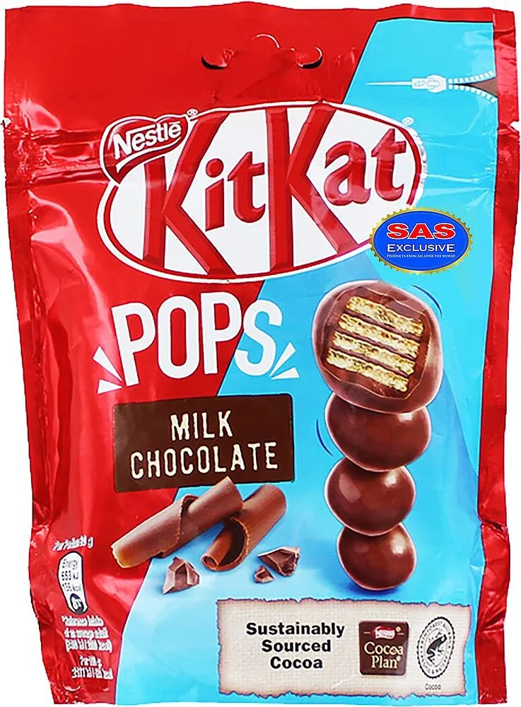 Շոկոլադե կոնֆետներ «Kit kat Pops» 140գ