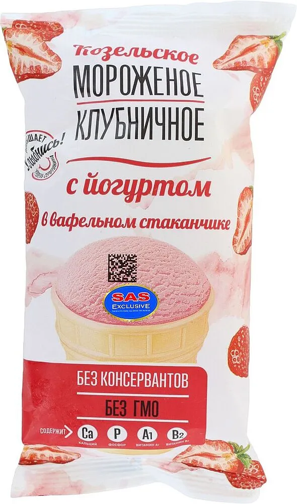 Պաղպաղակ ելակի «Козельское» 80գ
