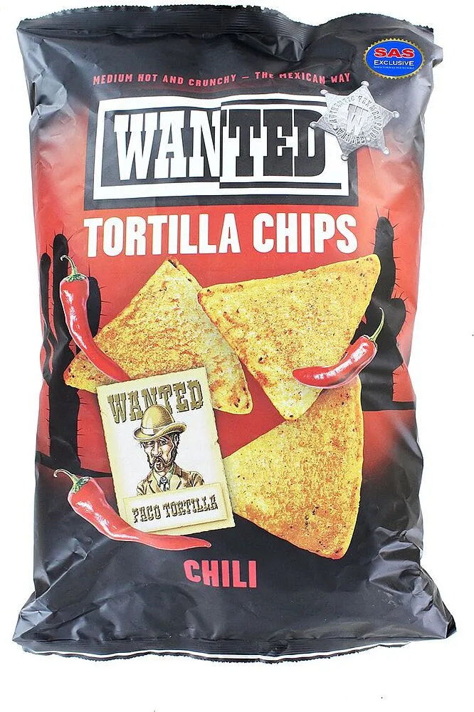 Չիպս չիլիի «Wanted Tortilla» 450գ