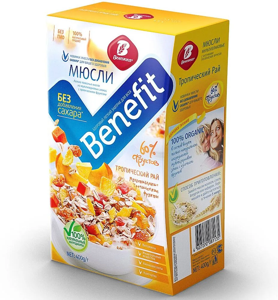 Մյուսլի «Воложка Benefit» 400գ