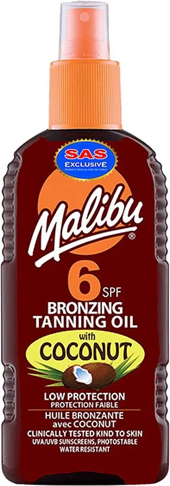 Արևայրուքի յուղ-սփրեյ «Malibu Coconut 6 SPF» 200մլ
