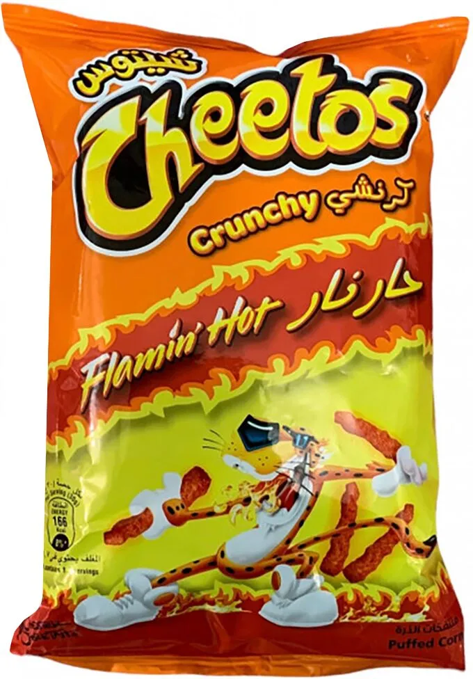 Եգիպտացորենի ձողիկներ «Cheetos Flamin Hot» 50գ Չիլի կծու