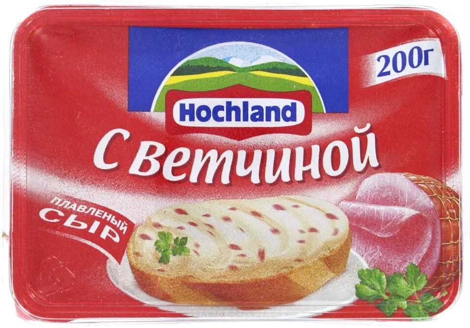 Պանիր հալած խոզապուխտով «Hochland» 200գ