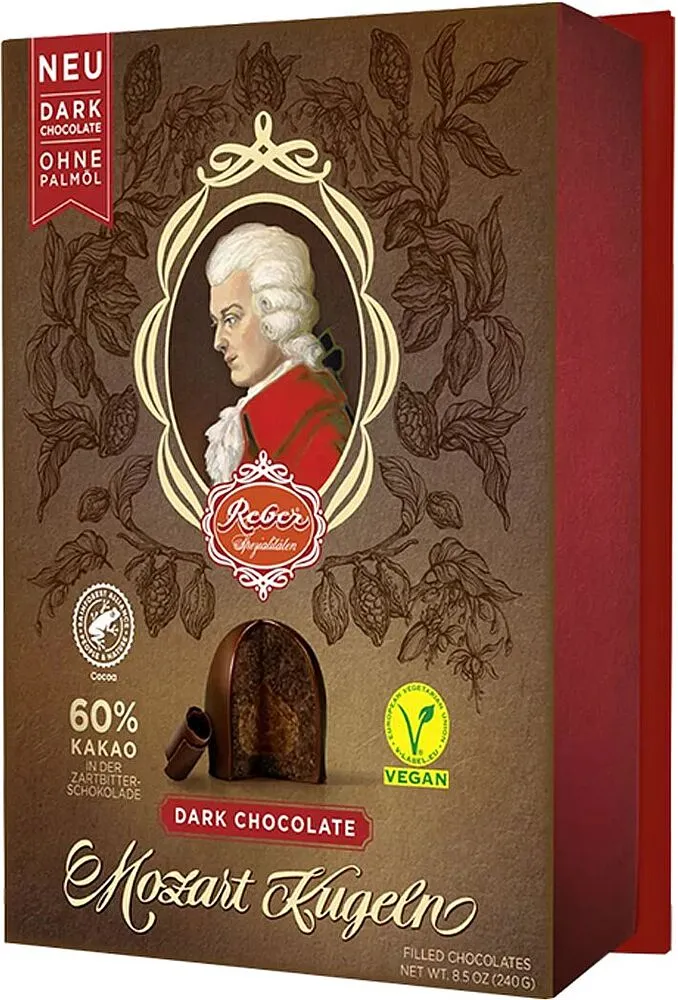 Շոկոլադե կոնֆետների հավաքածու «Mozart Kugeln Reber» 240գ