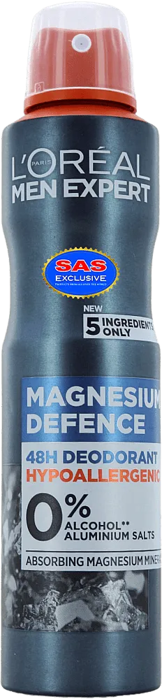 Դեզոդորանտ աէրոզոլային «Loreal Men Expert Magnesium Defence» 250մլ