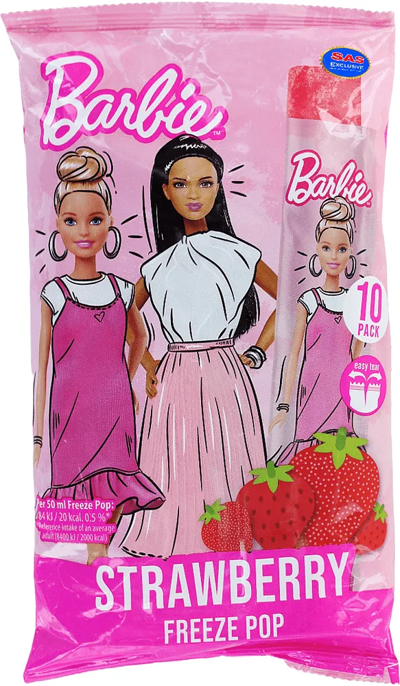 Մրգային սառույց ելակի «Barbie» 10*50մլ
