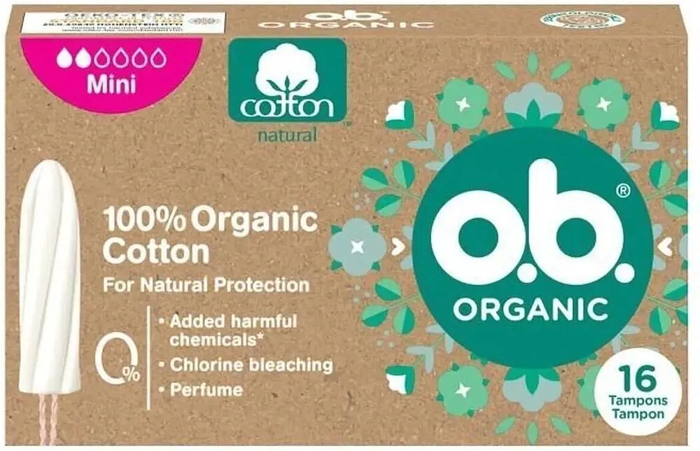 Ներդիրներ «o.b. Organic Mini» 16 հատ