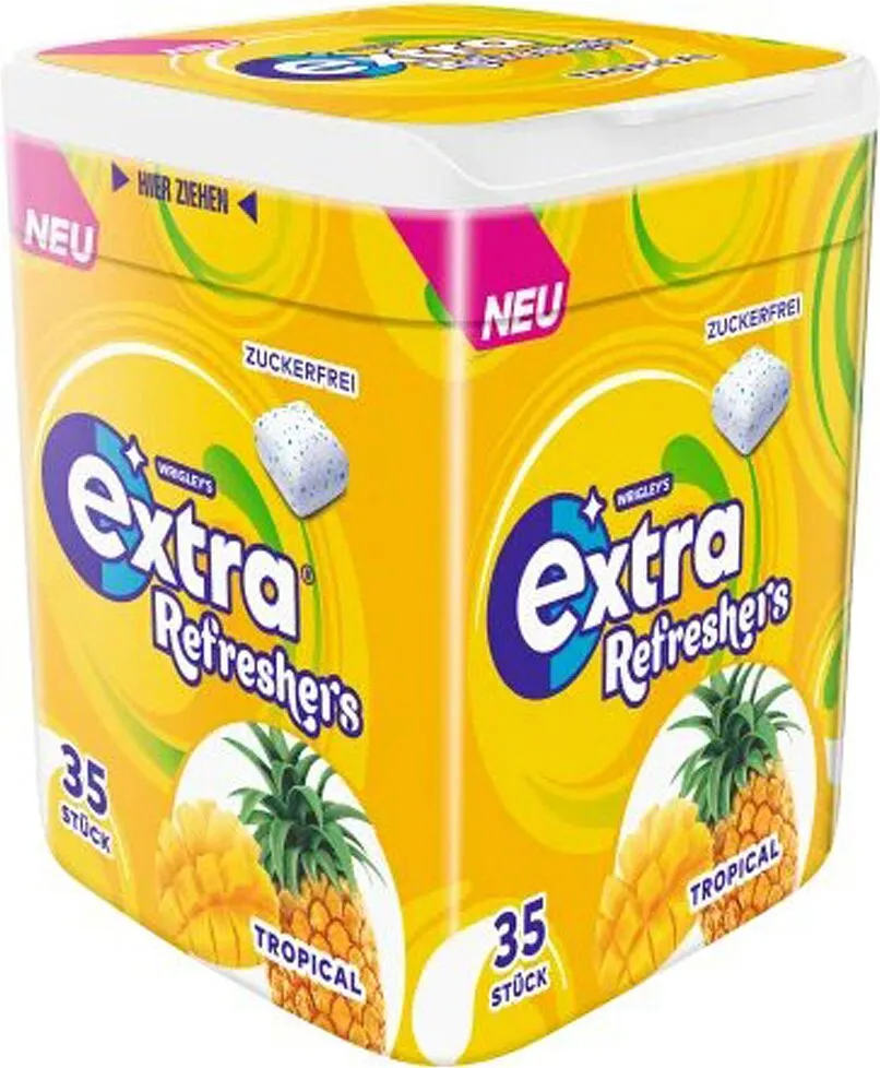 Մաստակ արքայախնձորի և մանգոյի «Extra Refreshers» 35հատ