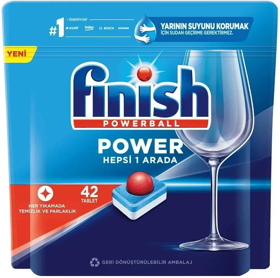 Սպասք լվացող մեքենայի հաբեր «Calgonit Finish Powerball Quantum Max» 42 հատ