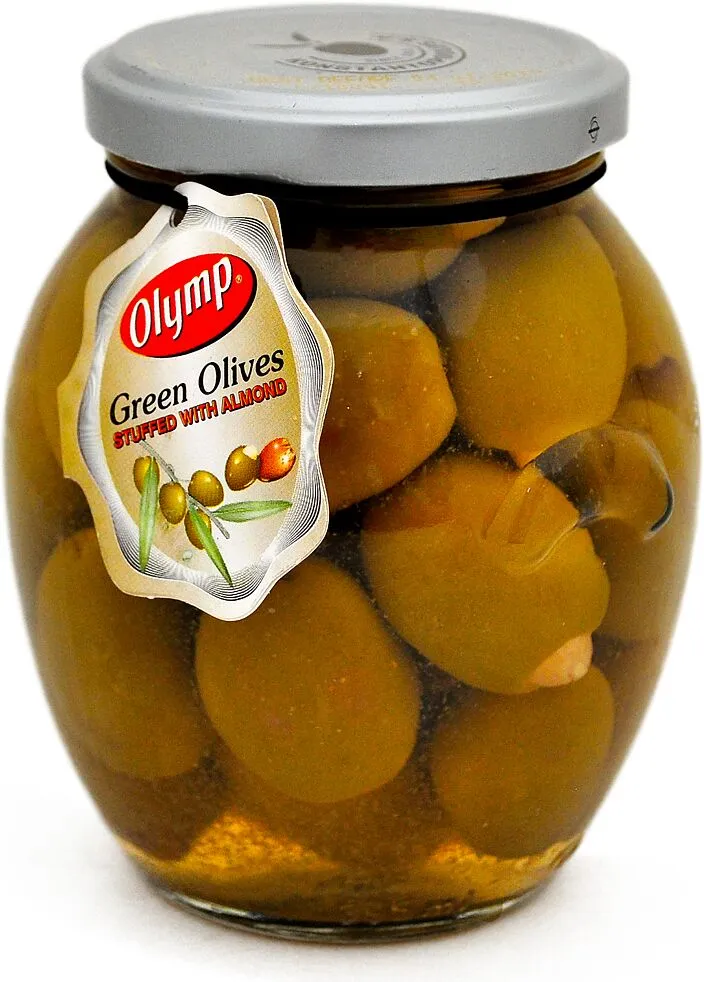 Ձիթապտուղ կանաչ նուշով «Olymp» 320գ