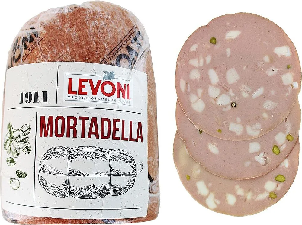 Երշիկ եփած պիստակով «Levoni Mortadella»