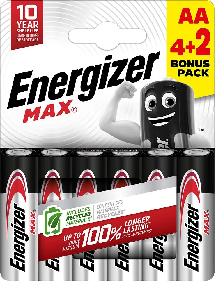 Էլեկտրական մարտկոց «Energizer AA Max» 6 հատ